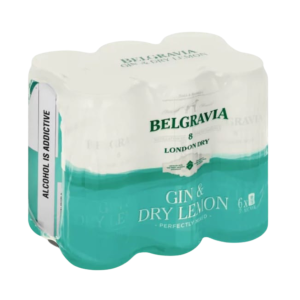 Belgravia - Gin & Dry Lemon 440ml (6 Pack)