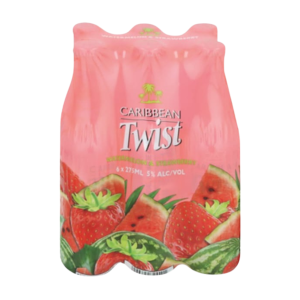 Caribbean Twist - Watermelon & Strawberry 275ml (6 Pack)