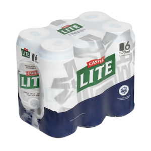 Castle Lite 500ml (6 Pack)