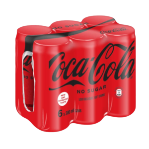 Coca-Cola Zero Sugar 300ml (6 Pack)