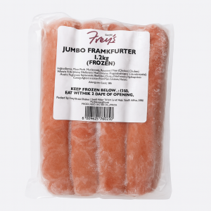 Jumbo Frankfurters 1.2kg (Frozen)