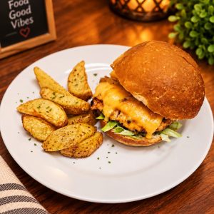 Cheese Burger & Chips