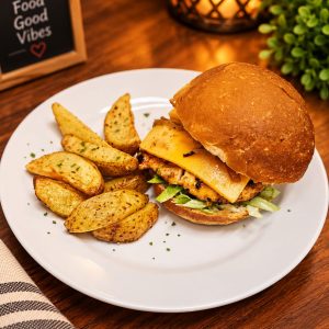 Chicken Burger & Chips