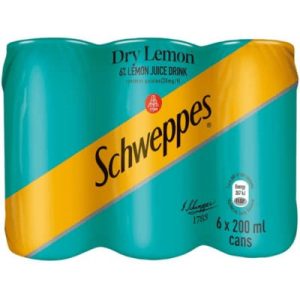 Schweppes - Dry Lemon (6 Pack) - 200ml