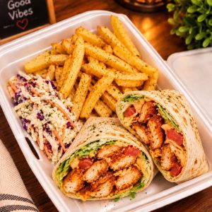 Spicy Chicken Wrap & Chips