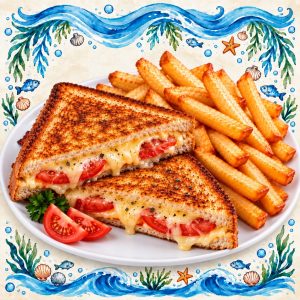 Toasted Tomato, Cheese & Chips